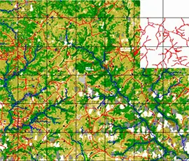 Procesamiento de datos y fotointerpretación para captura de datos y manejo de diversas variables rurales, urbanas e industriales.